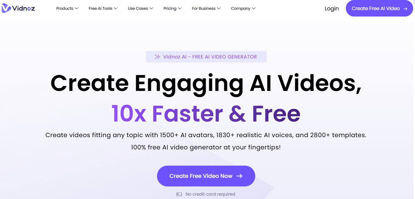 Промокод Vidnoz AI
